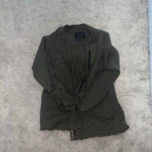Olive green thin bomber jacket